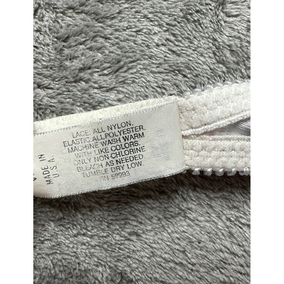 Christian Dior Bra Women's 36A Vintage Balconette Style 4710 Floral lace USA - Picture 11 of 12